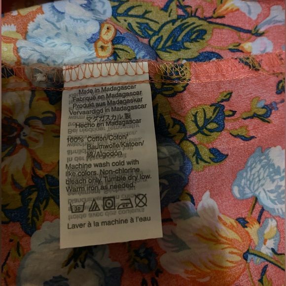 J.Crew Ruffle Classic popover shirt in Liberty coral floral - Picture 6 of 8